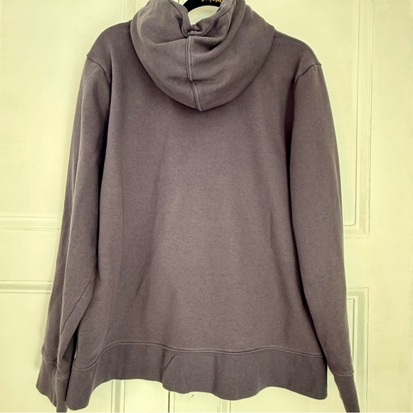 The North Face Slate Blue Hoodie XXL - Vertical Multi-Color Logo - Picture 2 of 4